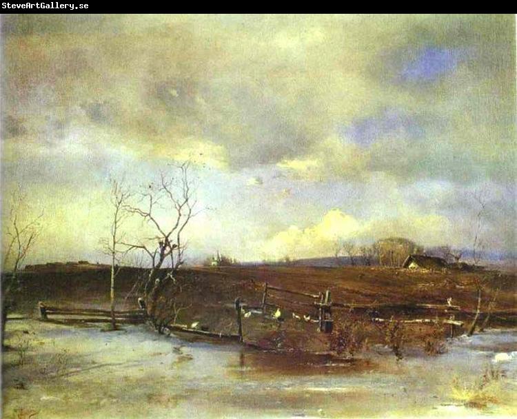 Alexei Savrasov Spring. Kitchen Gardens